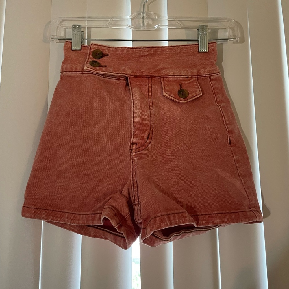 We The Free High-Waisted Pink Shorts